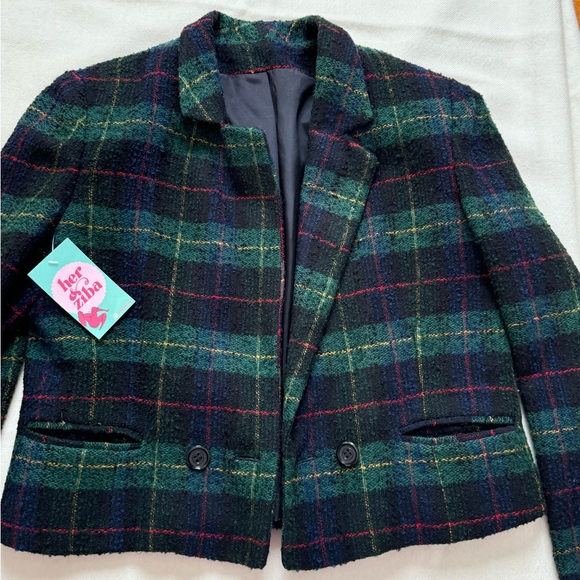 Vintage 90’s cropped wool blazer - Picture 1 of 6